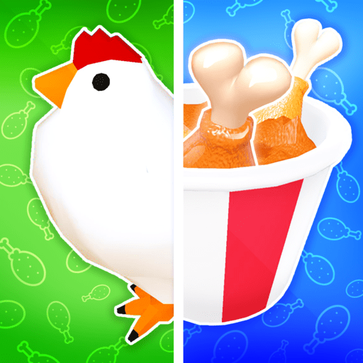Chicken Fries — 인수 가능한 요리 아케이드 게임 key art — 캐주얼 • 아케이드 mobile game available for acquisition by Dlite Games